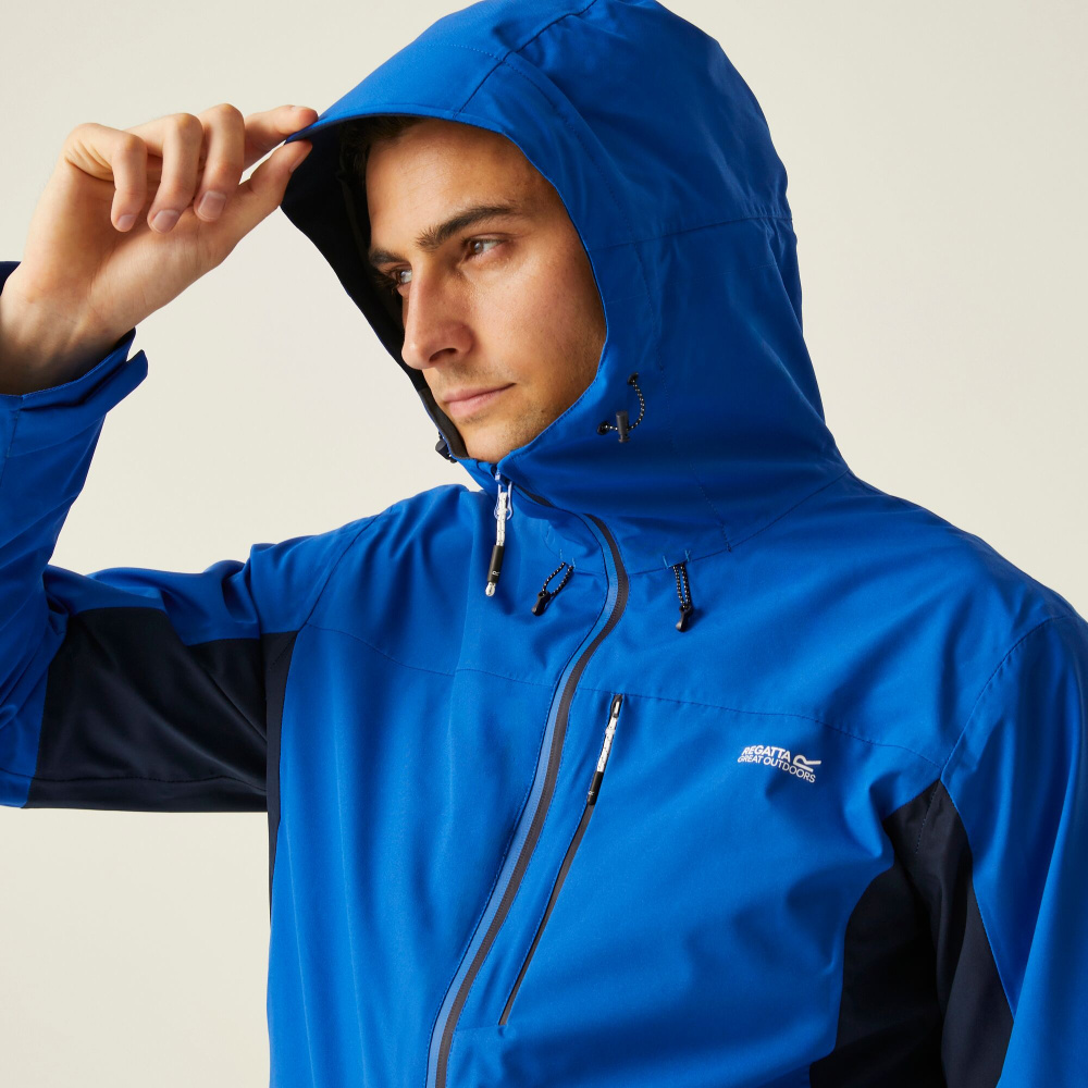 detail REGATTA Birchdale II modrá pánská outdoor bunda Isotex 10 000 mm