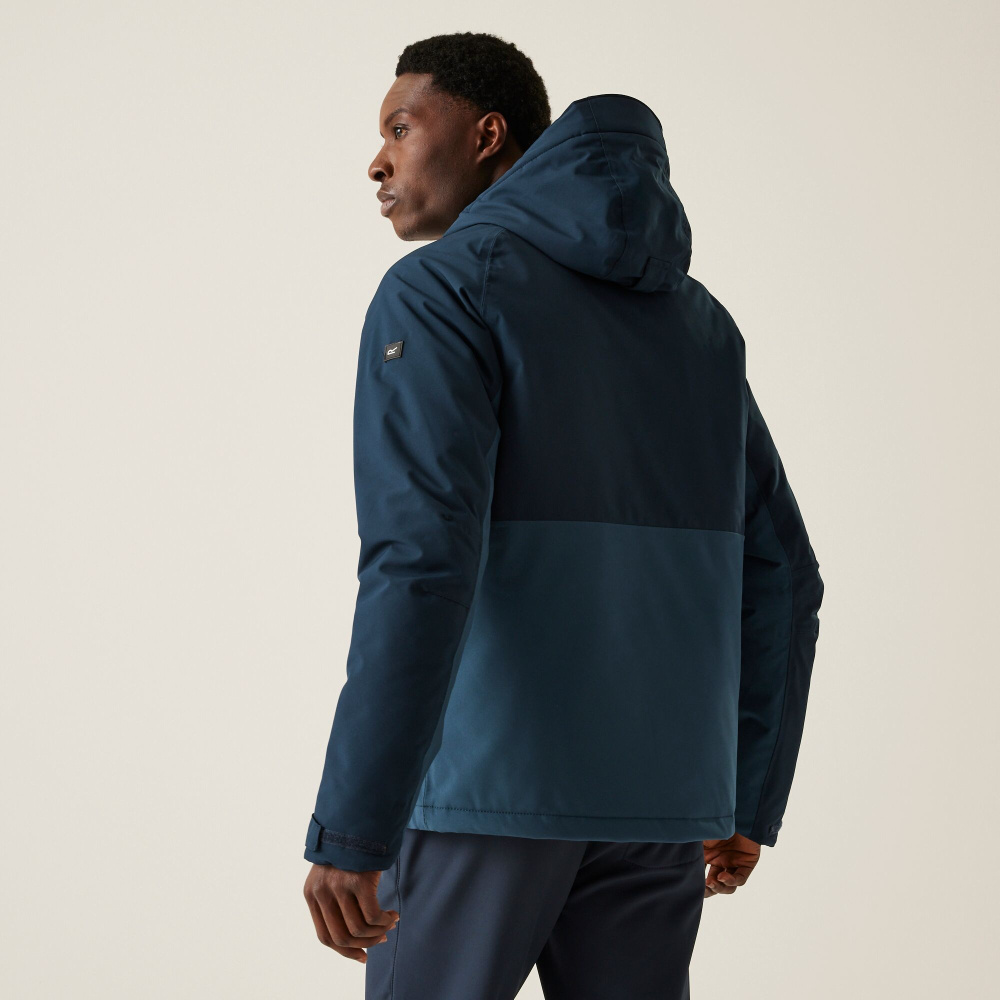 detail REGATTA Highton Str III modrá pánská outdoor bunda membrána Isotex 10 000 mm