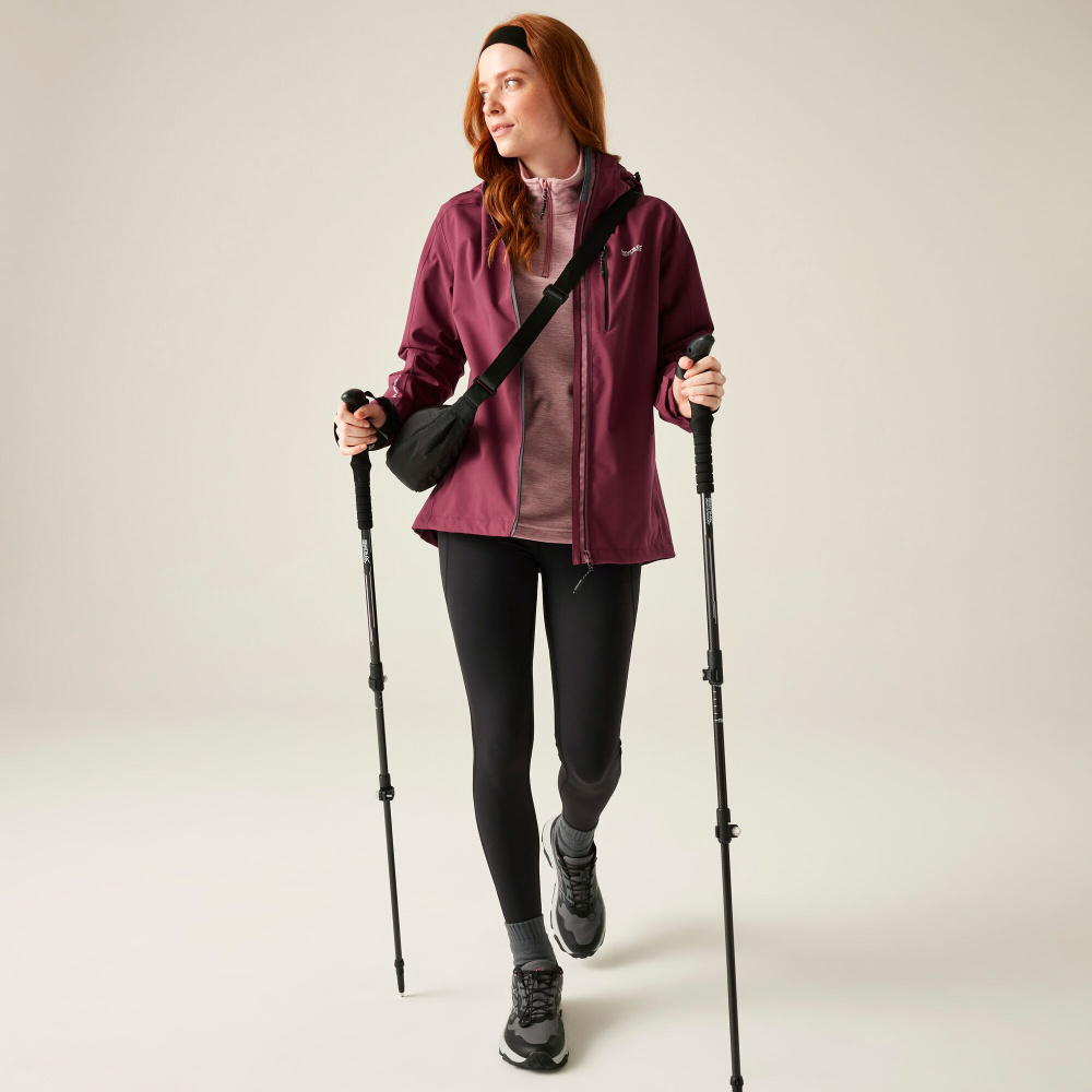 detail REGATTA Birchdale II vínová dámská outdoor bunda + membrána 10 000 mm