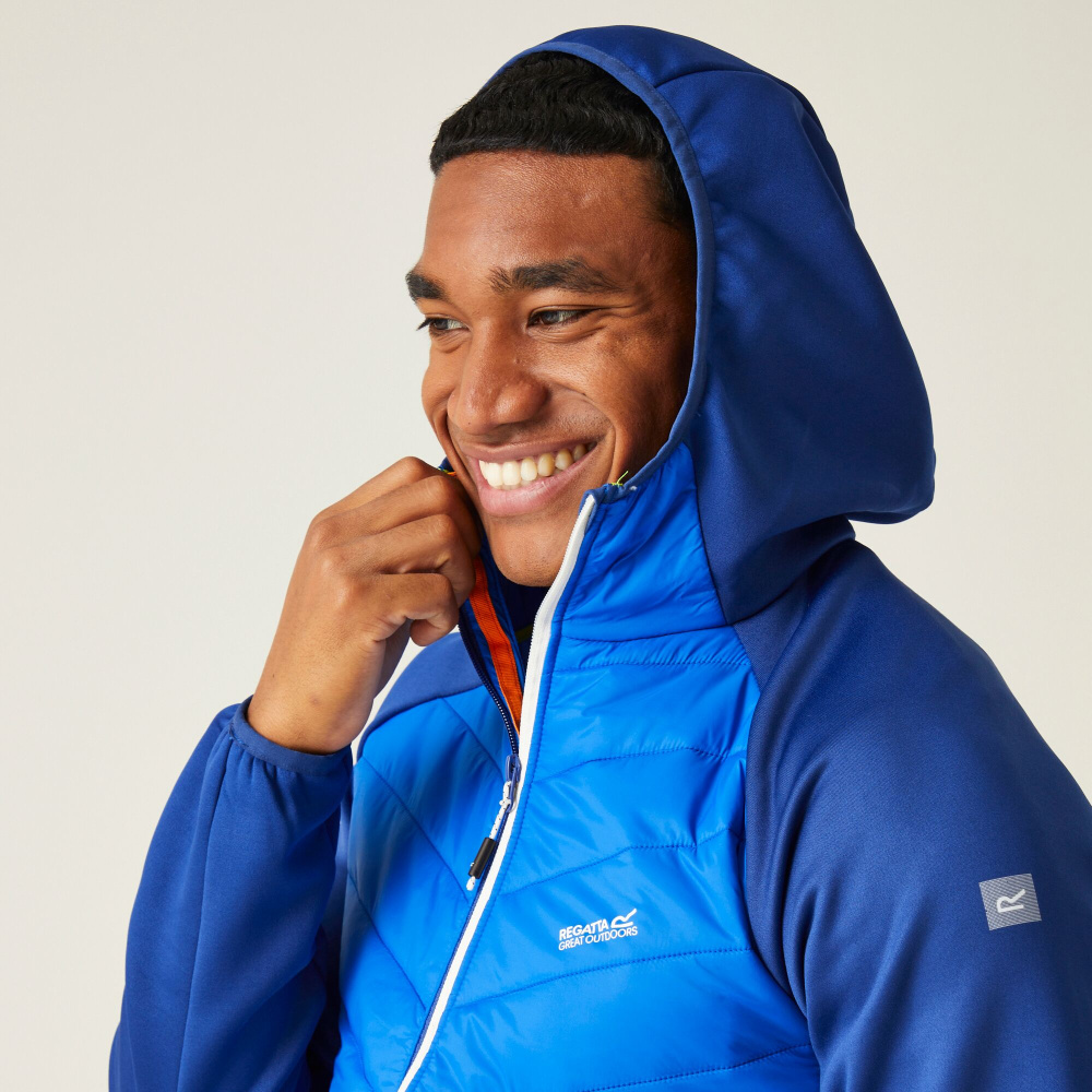 detail REGATTA Andreson VIII Hybrid modrá pánská outdoor celoroční bunda