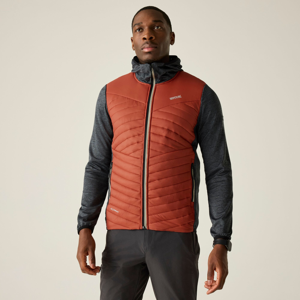 detail REGATTA Andreson Hybrid red men's outdoor jacket