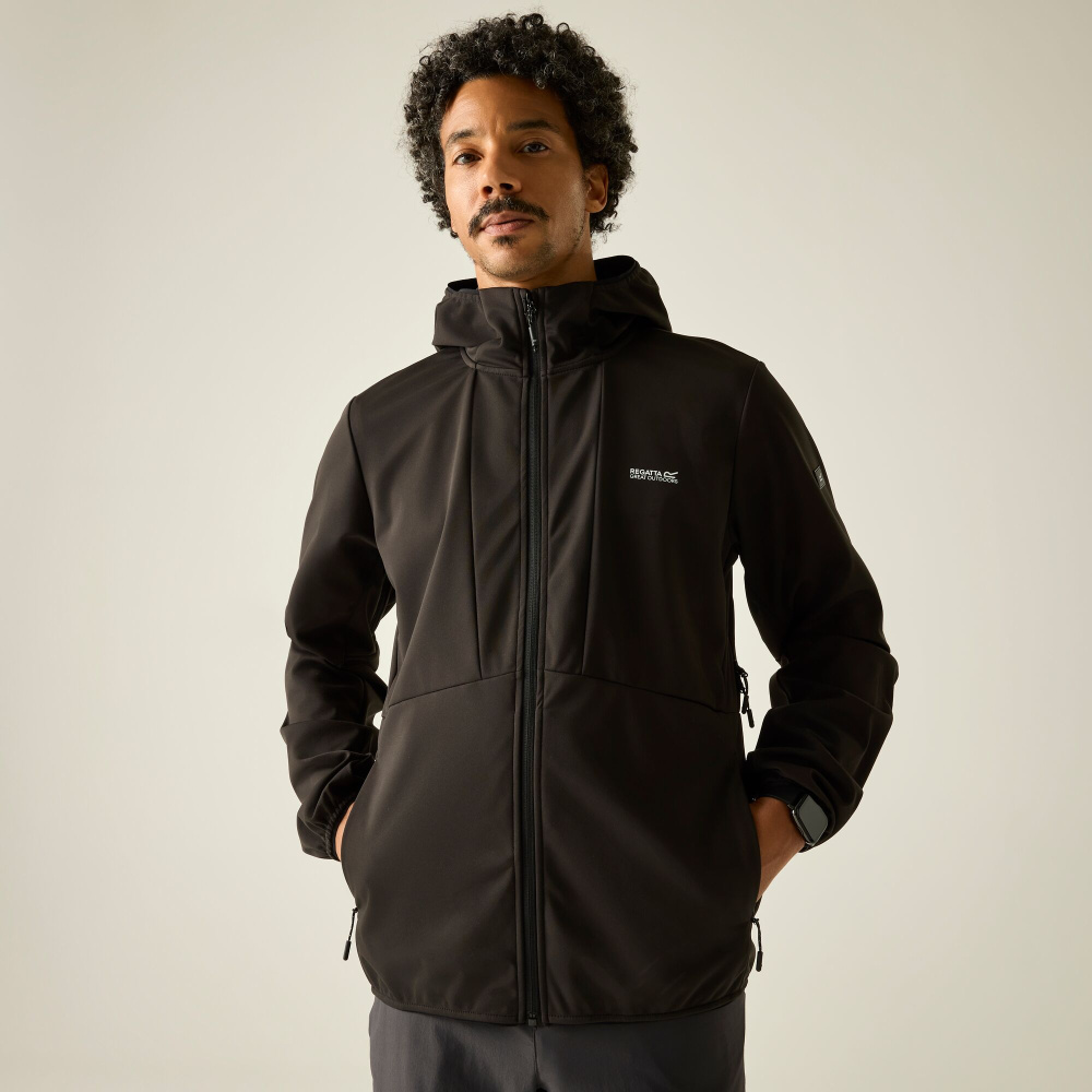 detail REGATTA Highton F/Z Midlayer blue men's all-season outdoor fleece jacket
