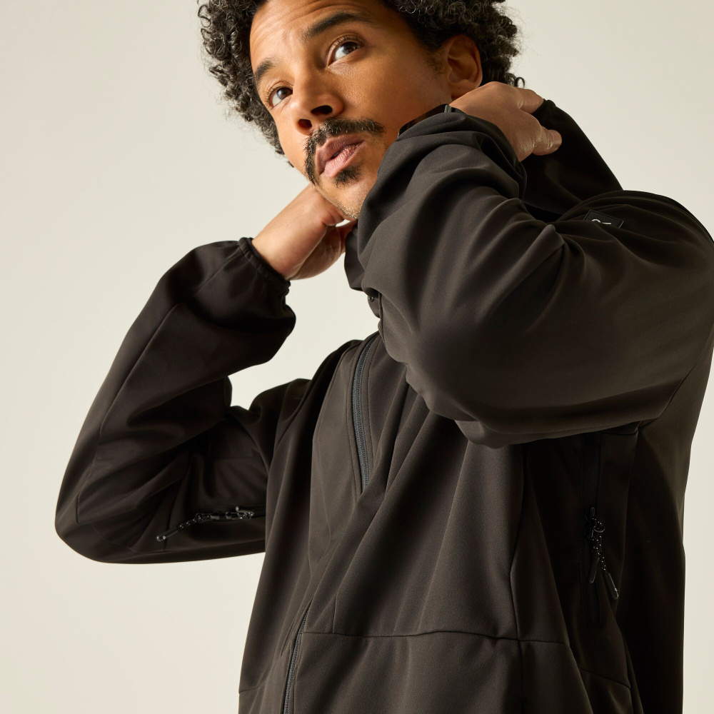 detail REGATTA Highton F/Z Midlayer blue men's all-season outdoor fleece jacket
