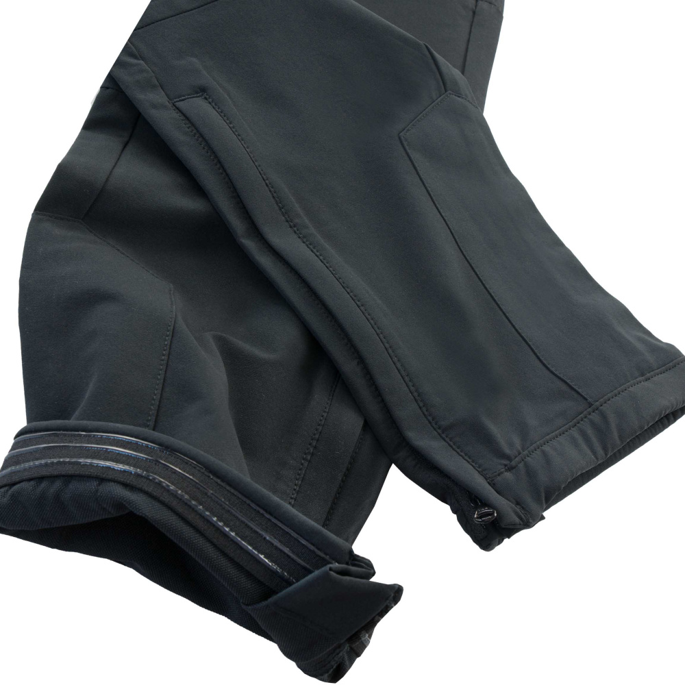 detail ALPINE PRO Okem černé pánské softshell kalhoty