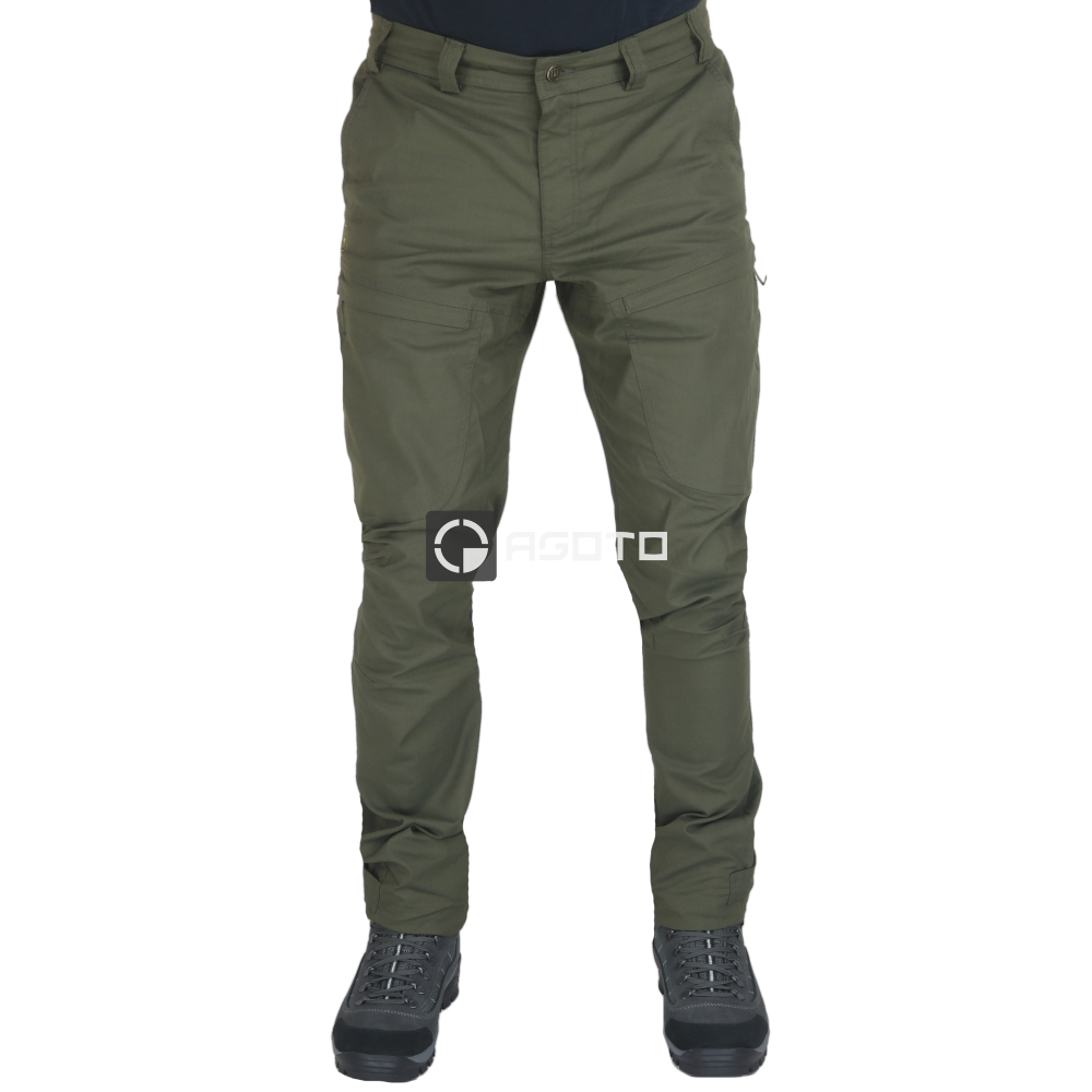 detail Deerhunter Denmark Matobo Stretch olivové pánské outdoor/hunting kalhoty