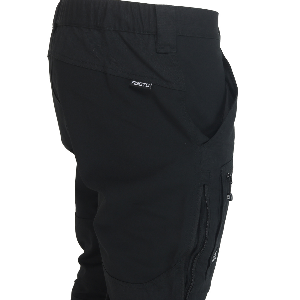 detail Men’s Outdoor Pants Asoto Northsky Black WR – Water-Resistant