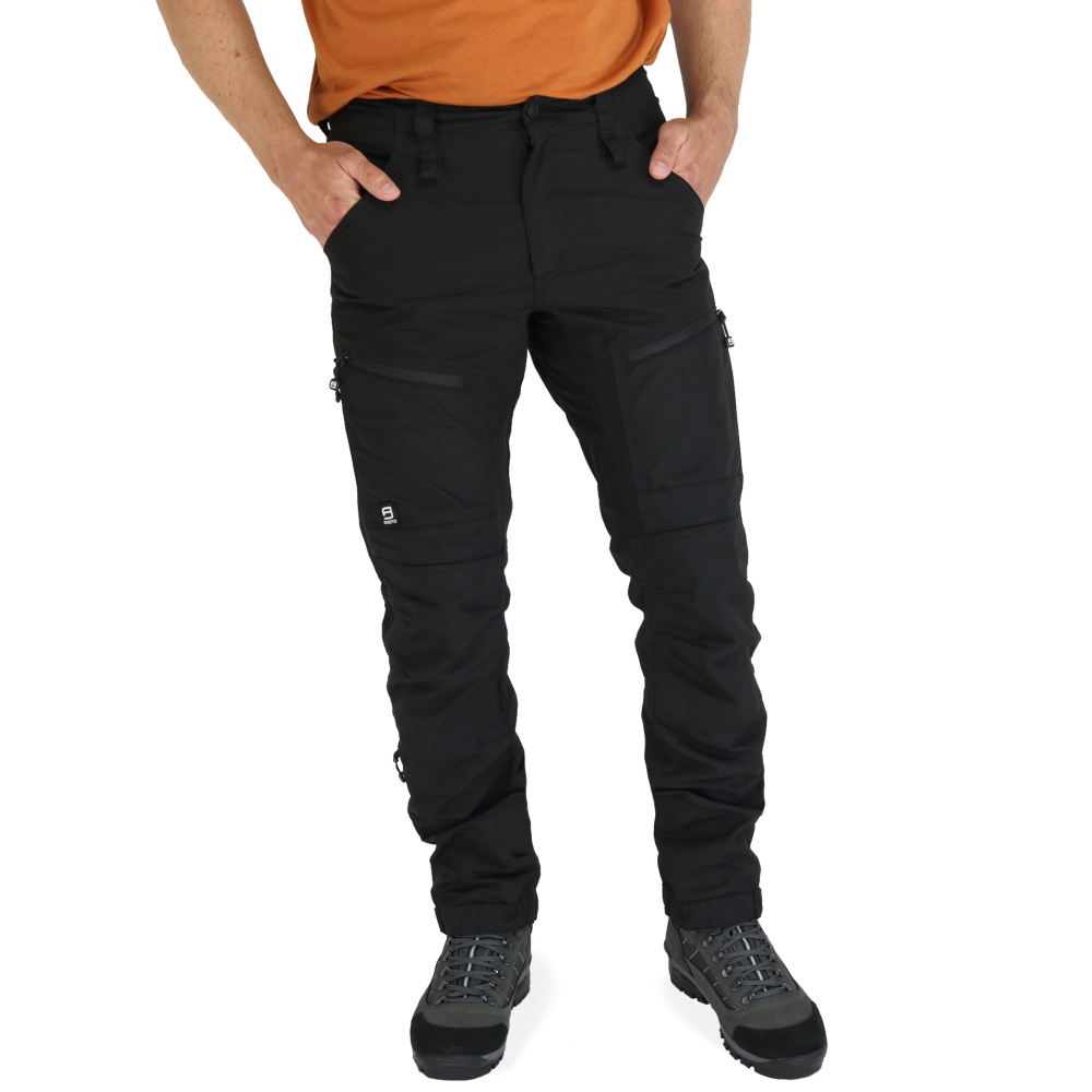 detail Asoto Nordvik černé pánské outdoor kalhoty Water Resistant + ponožky ZDARMA