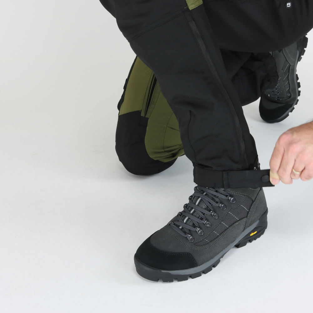 detail Asoto Abisko men’s outdoor pants comfortable olive DWR water-repellent Stretch