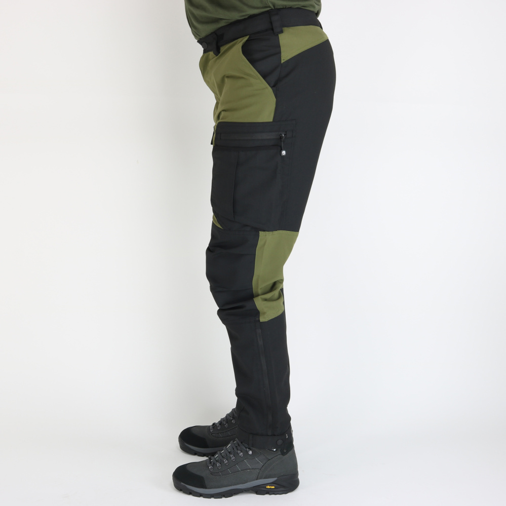 detail Asoto Abisko men’s outdoor pants comfortable olive DWR water-repellent Stretch