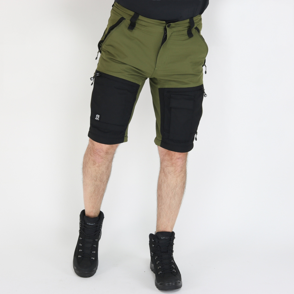 detail Asoto Vattern Zip-Off men's olive outdoor pants with DWR and detachable legs 2-i