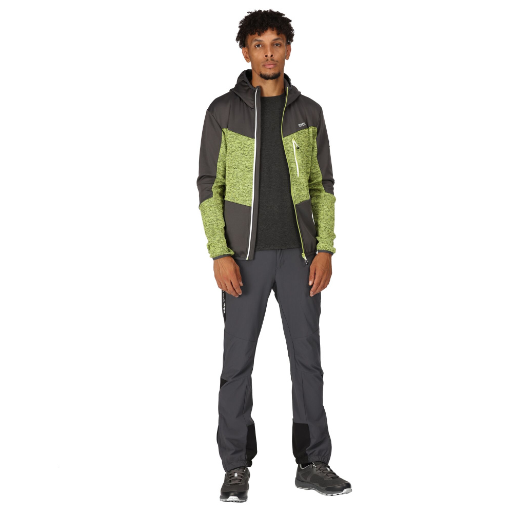 detail REGATTA Cadford V zelená pánská outdoor mikina