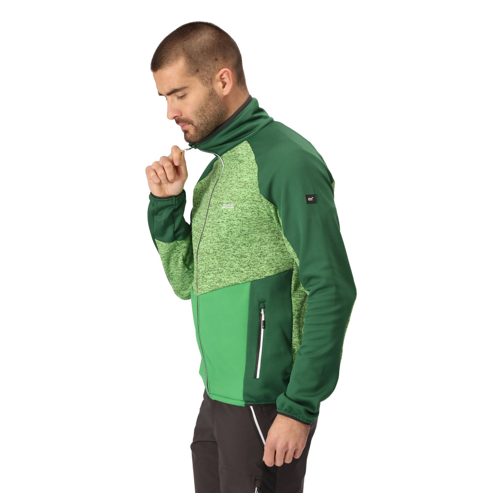 detail REGATTA Coladane V zelená pánská outdoor mikina
