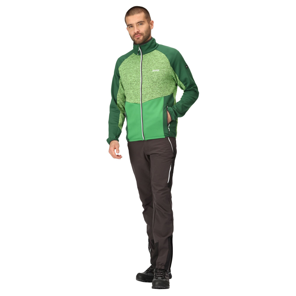 detail REGATTA Coladane V zelená pánská outdoor mikina