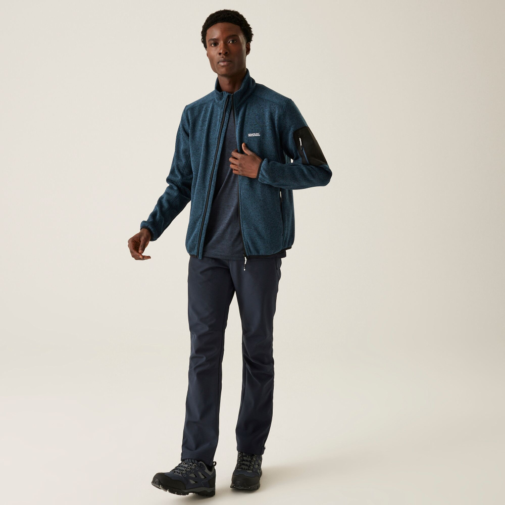 detail REGATTA Newhill modrá pánská outdoor mikina