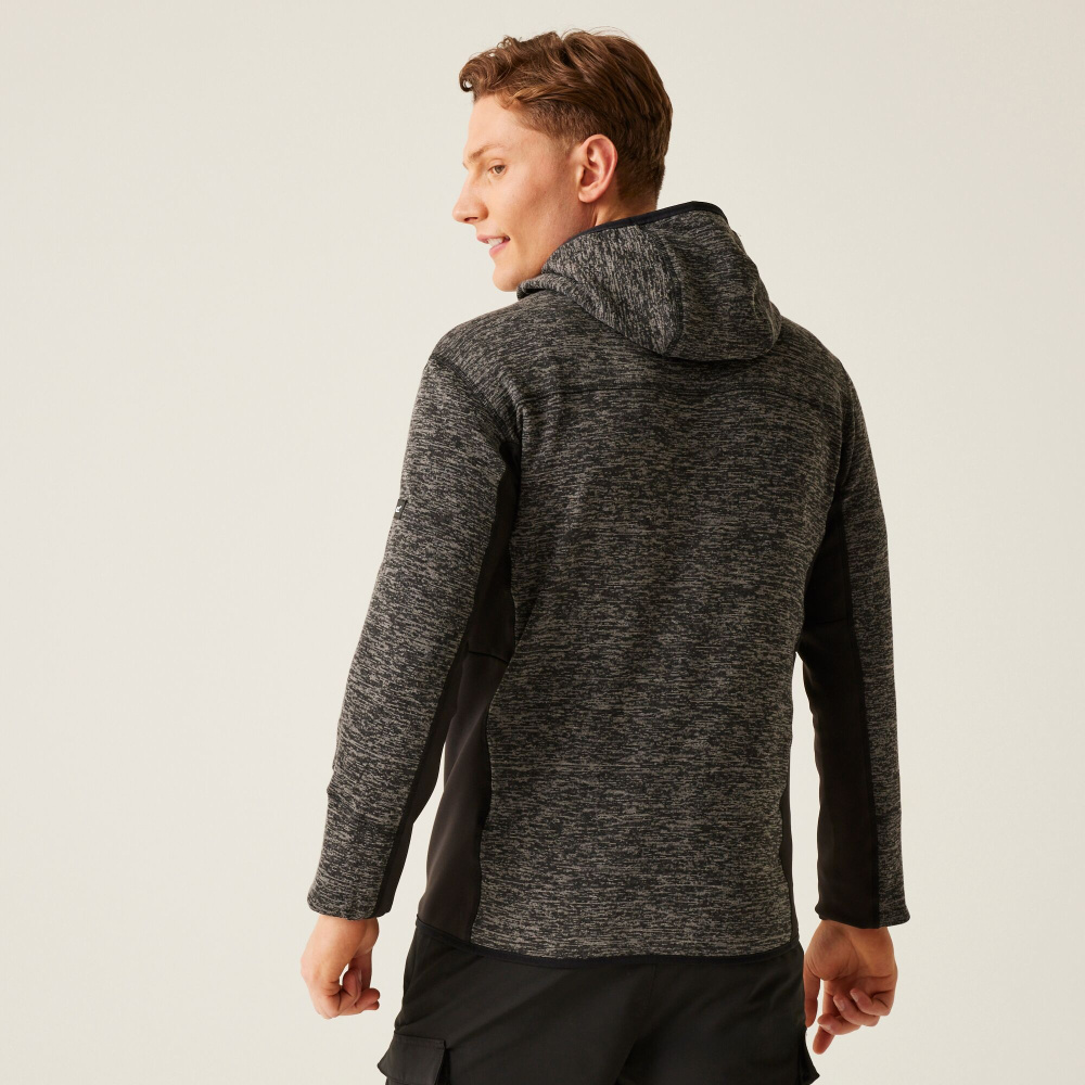 detail REGATTA Alven šedá pánská funkční outdoor mikina