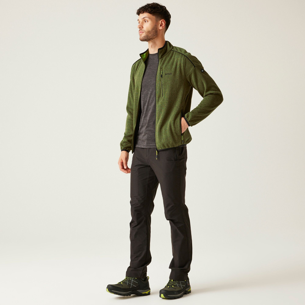 detail REGATTA Kames zelená pánská outdoor mikina