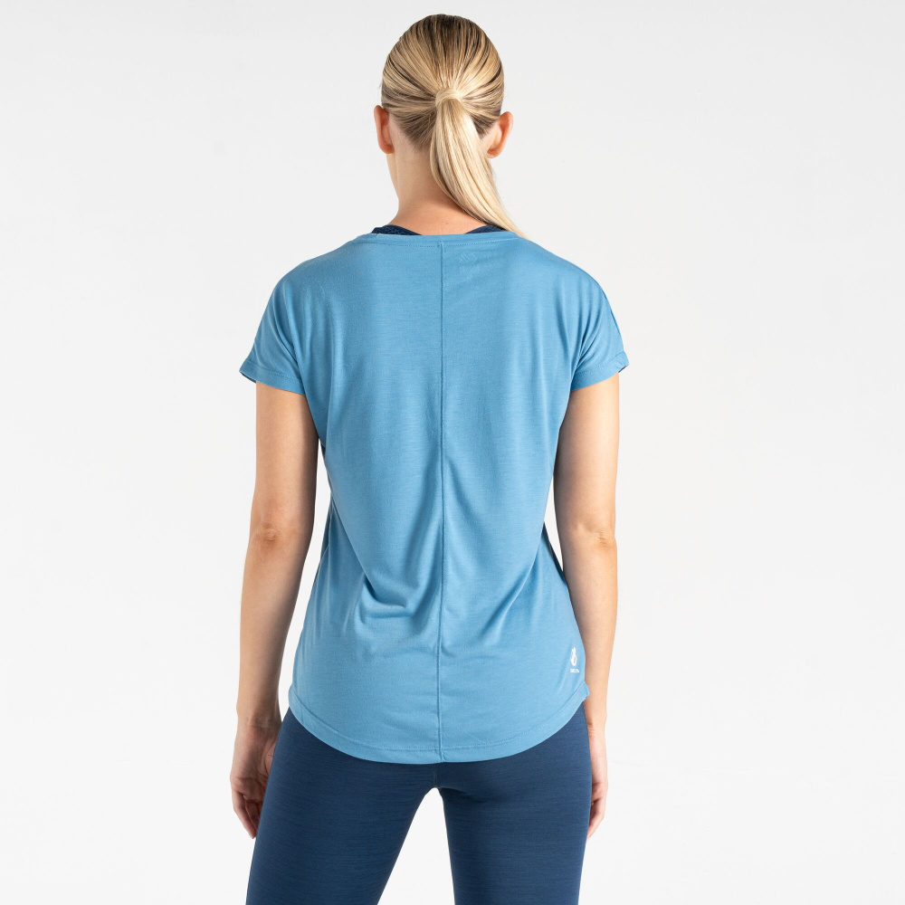 detail DARE2B Calm Tee modré dánské outdoor triko