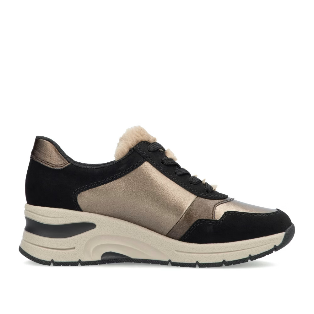 detail RIEKER N9301-90 černé dámské sneakers