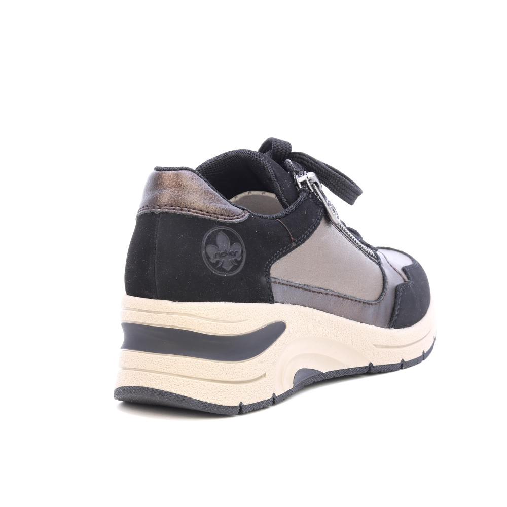 detail RIEKER N9301-91 černé dámské sneakers