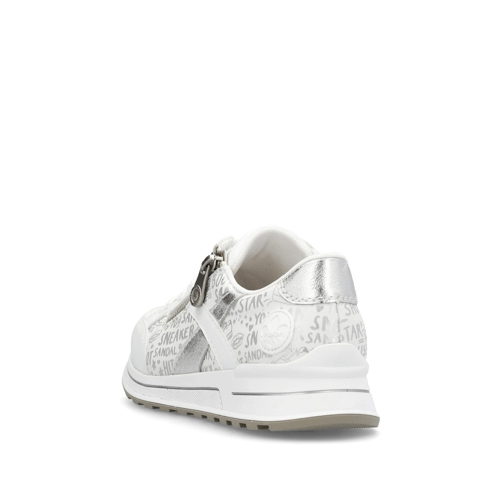 detail RIEKER N1403-80 dámské bílé tenisky