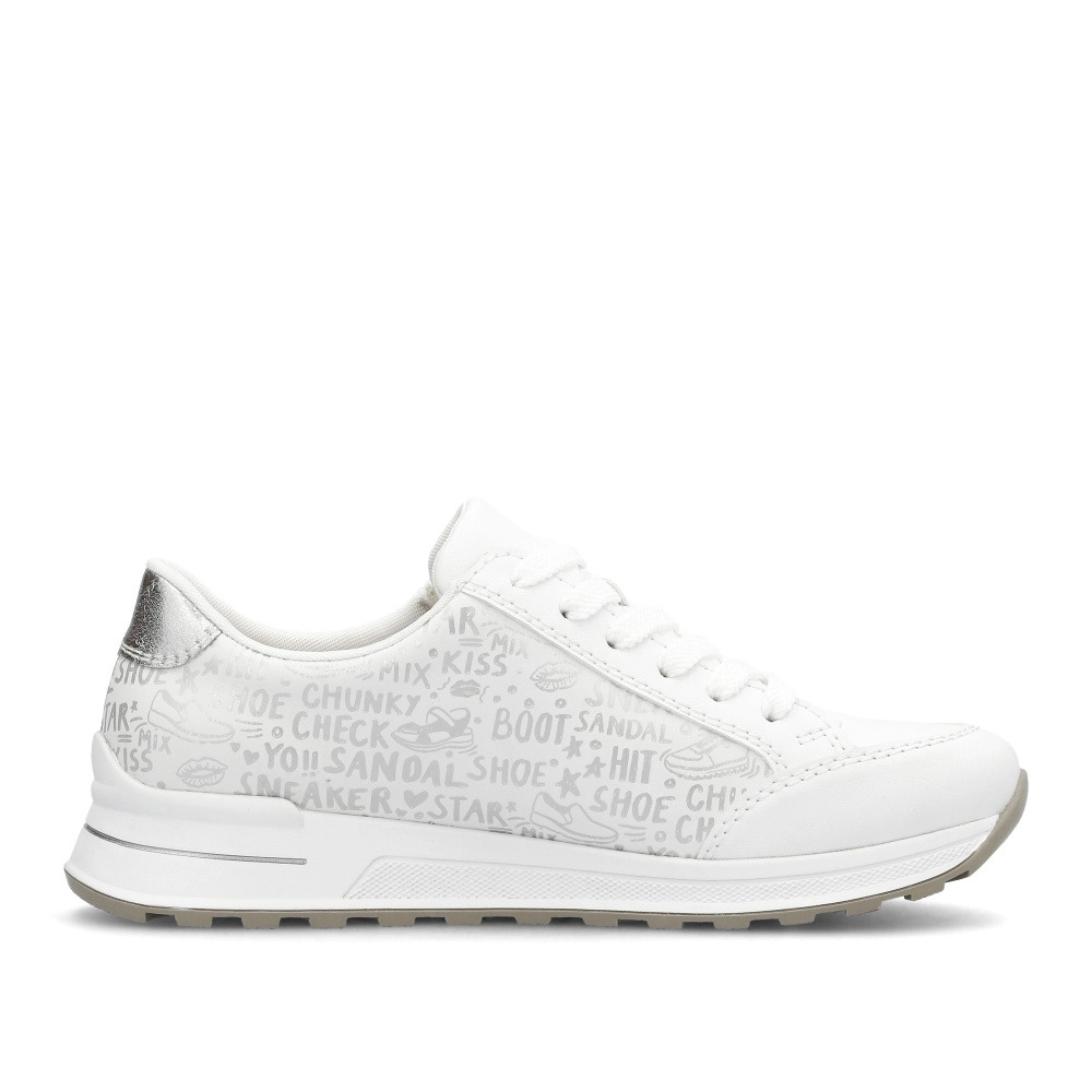 detail RIEKER N1403-80 dámské bílé tenisky