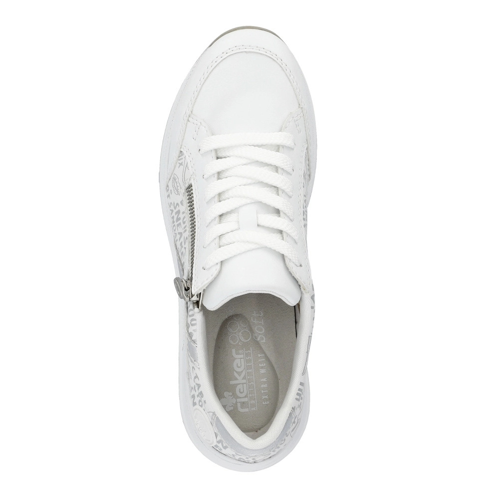 detail RIEKER N1403-80 dámské bílé tenisky