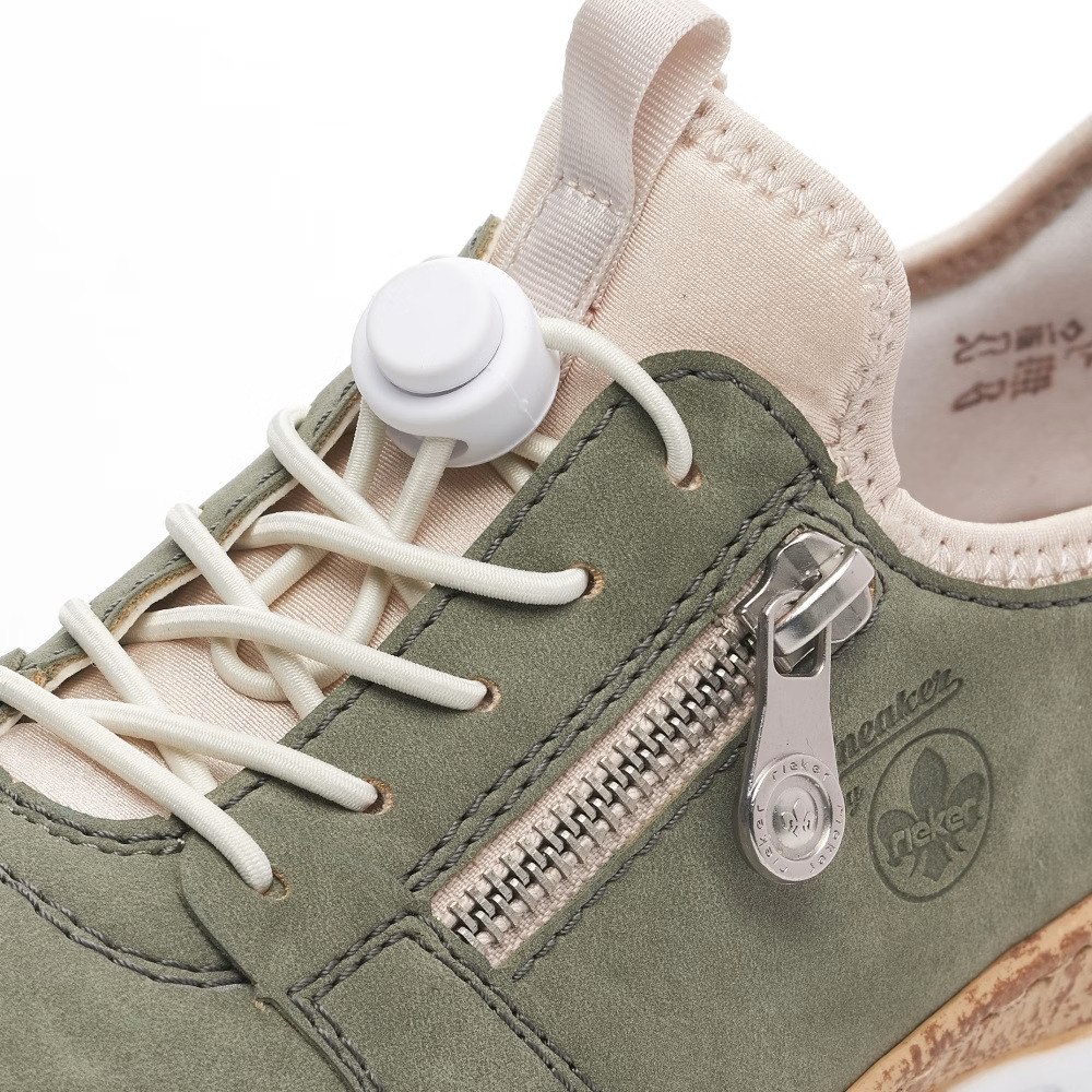 detail RIEKER N42G0-52 zelené dámské tenisky