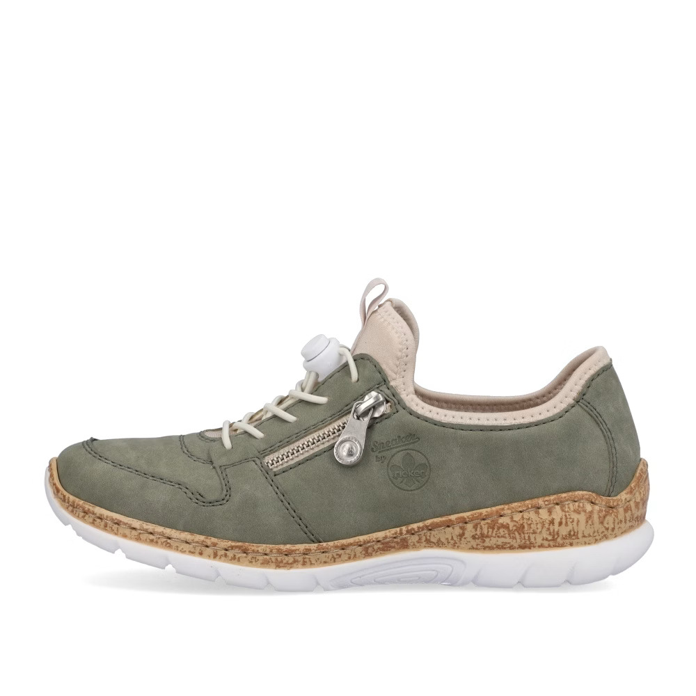 detail RIEKER N42G0-52 zelené dámské tenisky
