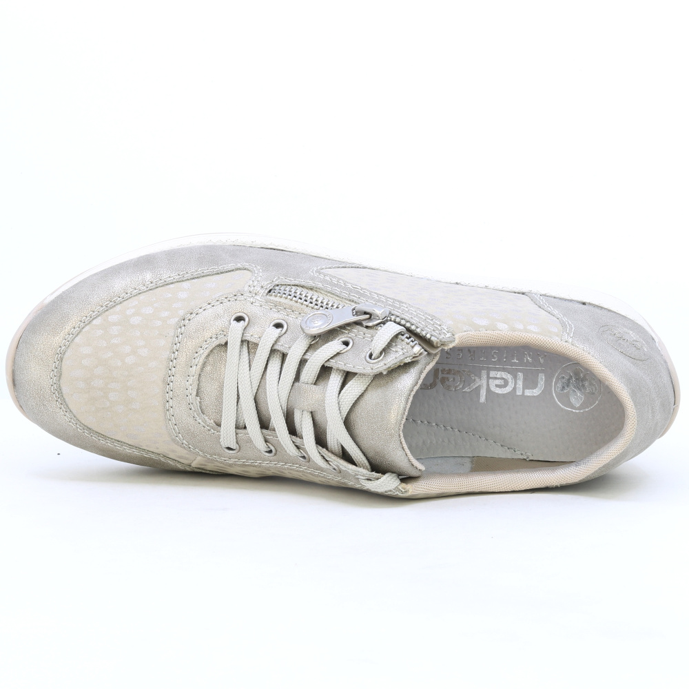 detail RIEKER N1112-60 béžové dámské tenisky