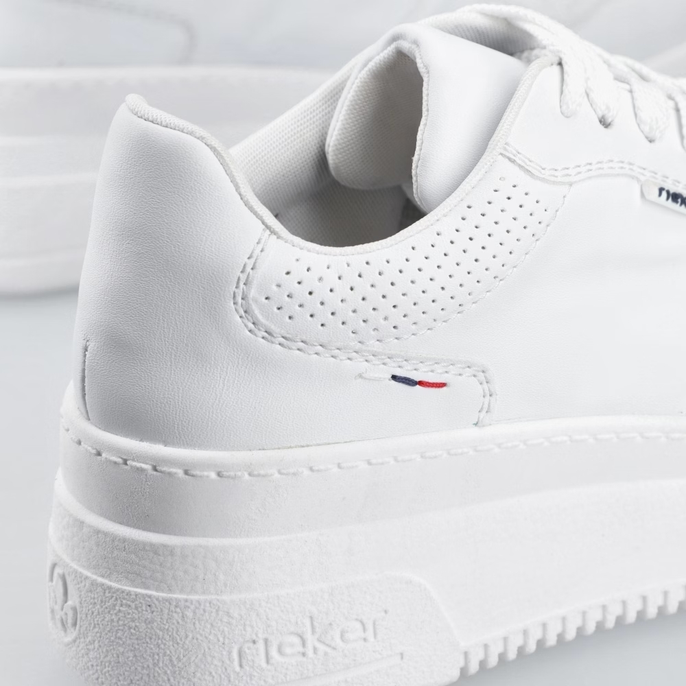 detail RIEKER M7811-80 bílé dámské tenisky