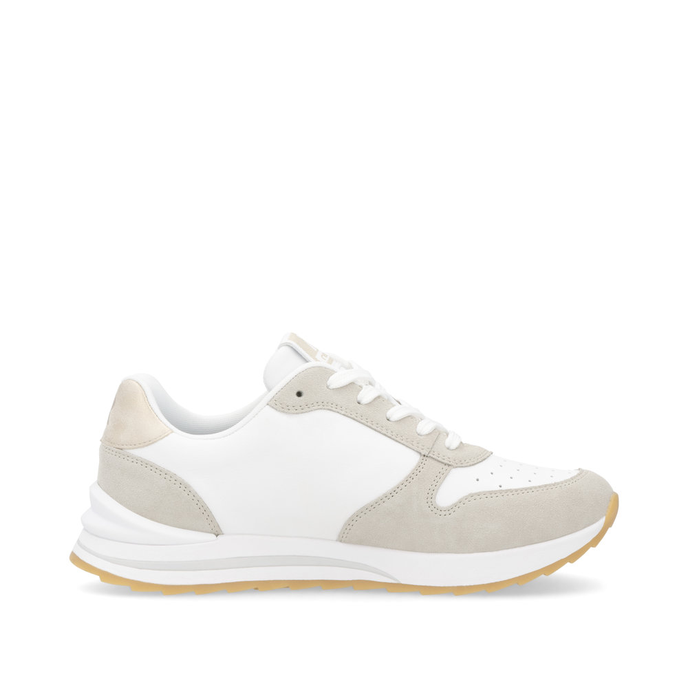 detail RIEKER W2401-81 bílé dámské kožené tenisky