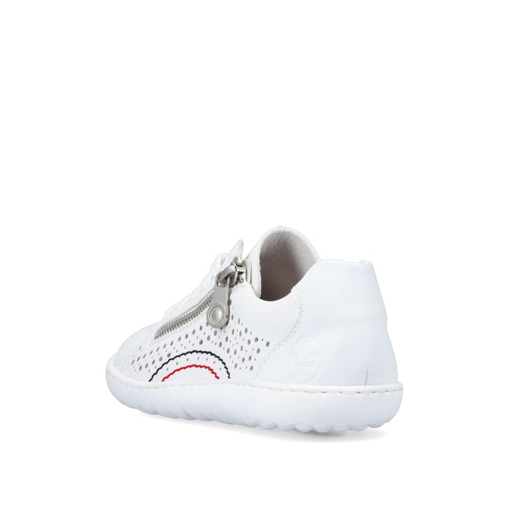 detail RIEKER 52824-80 bílé dámské tenisky