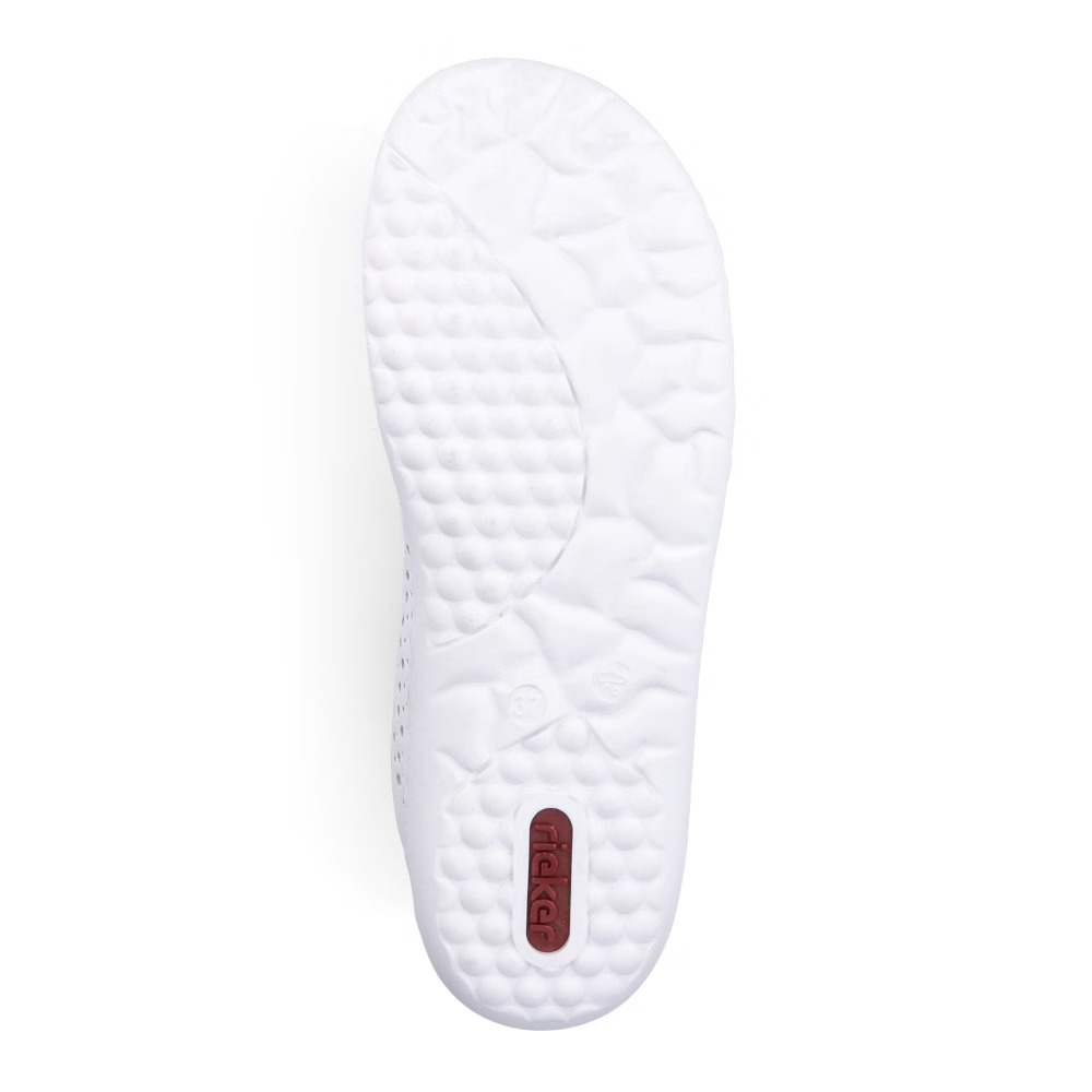 detail RIEKER 52824-80 bílé dámské tenisky