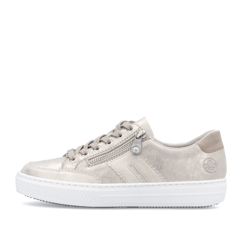 detail RIEKER L5903-62 zlaté dámské tenisky