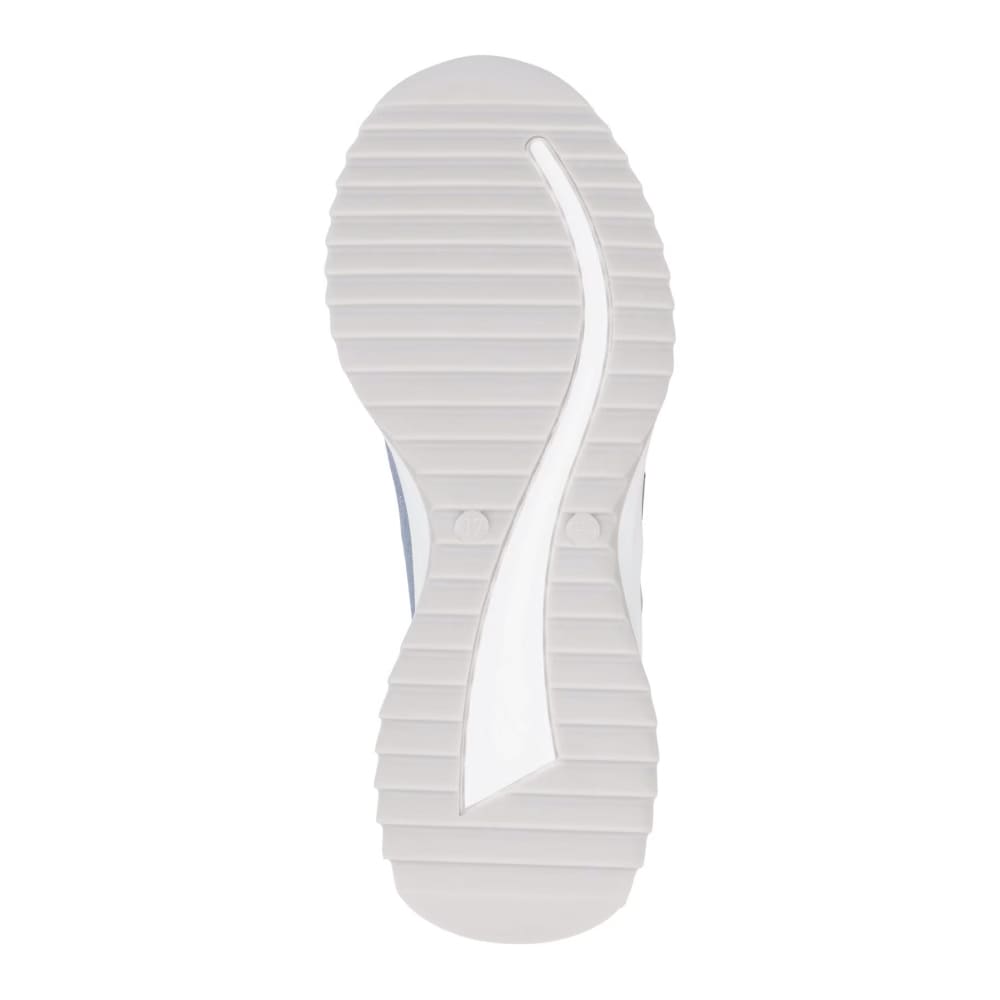 detail RIEKER W1307-14 modré dámské kožené tenisky