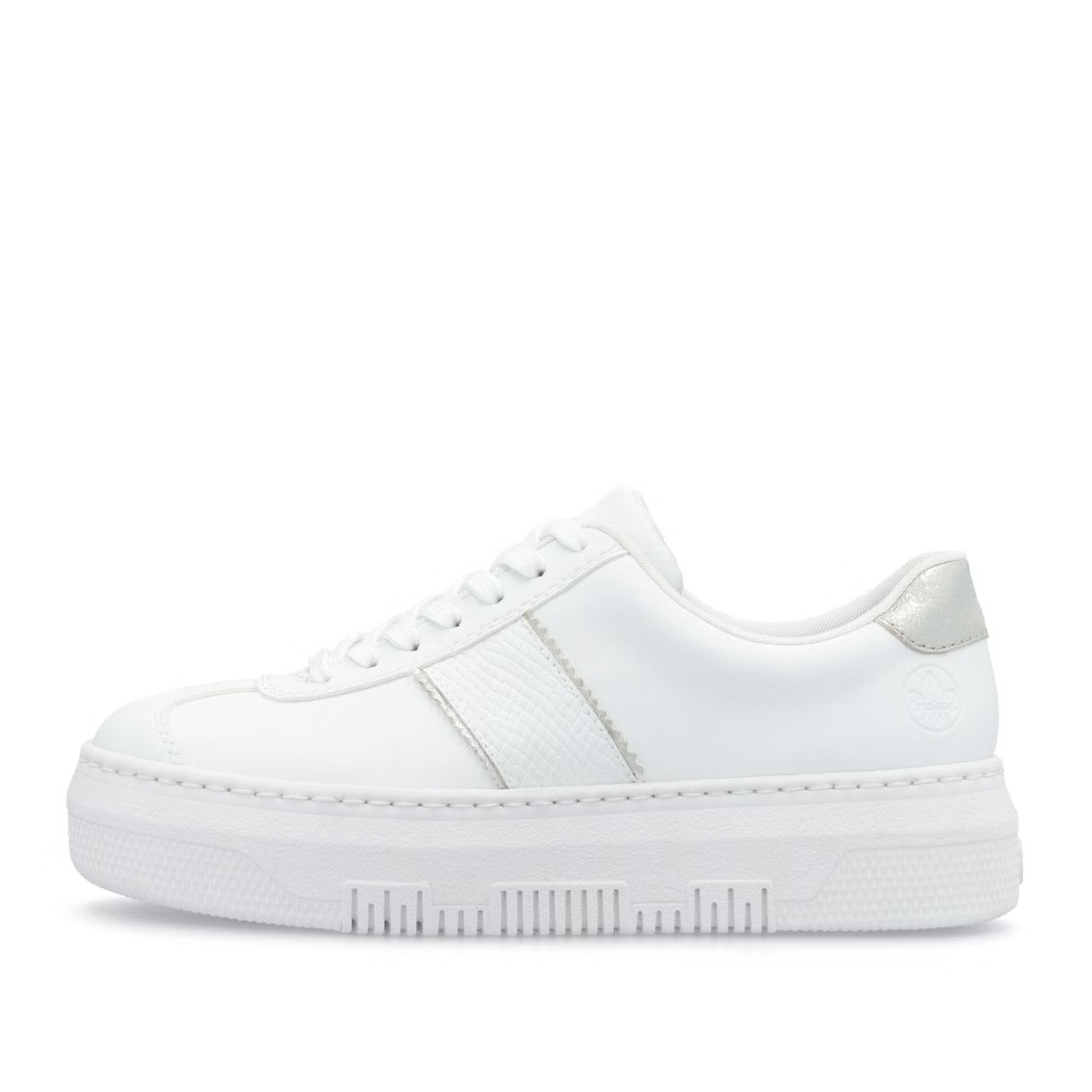 detail RIEKER M1910-80 bílé dámské tenisky