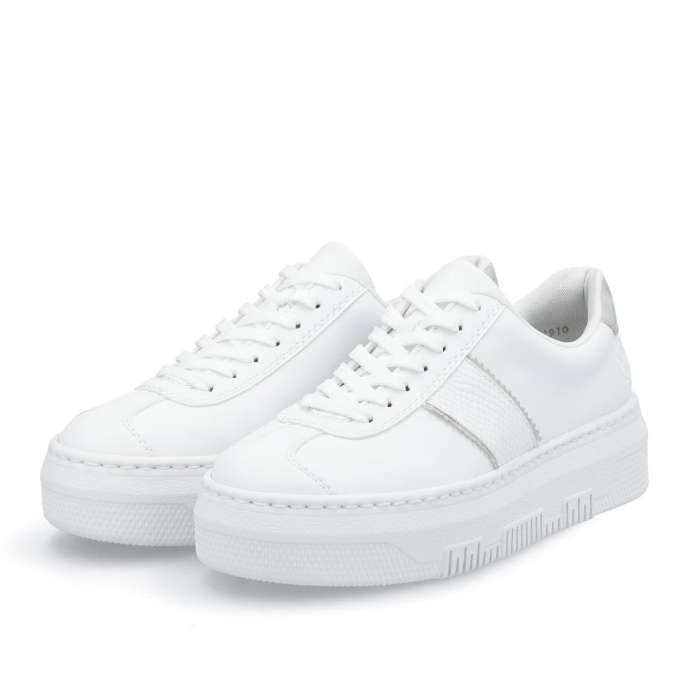 detail RIEKER M1910-80 bílé dámské tenisky