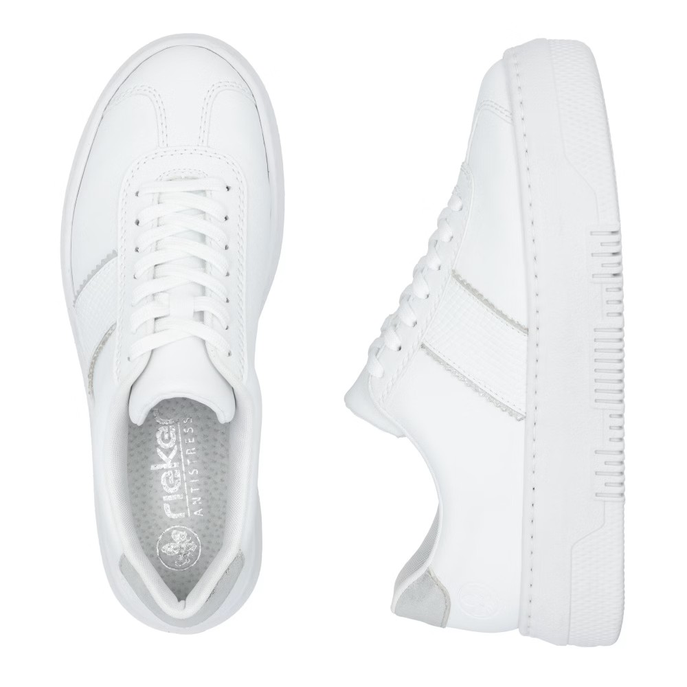 detail RIEKER M1910-80 bílé dámské tenisky