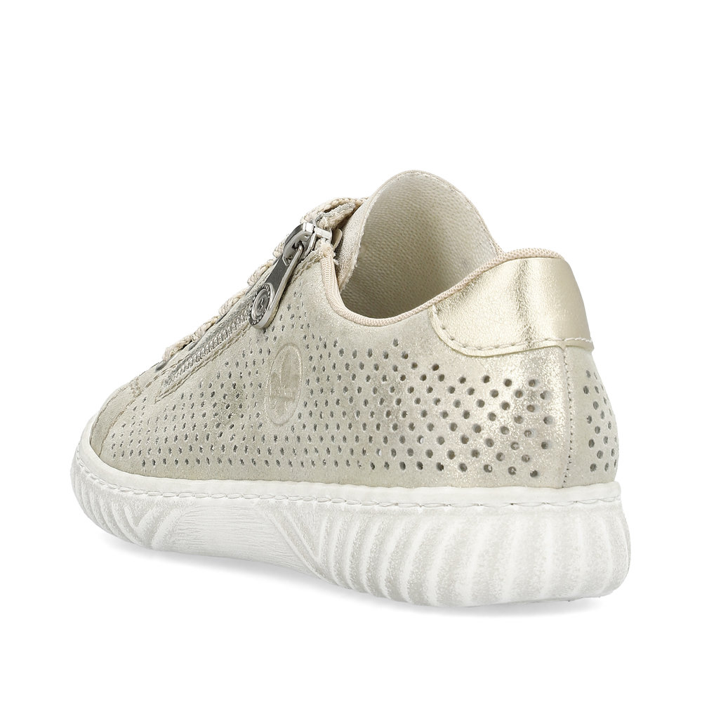 detail RIEKER N0901-62 béžové dámské kožené tenisky