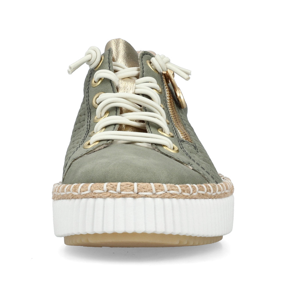 detail RIEKER M2940-52 zelené dámské tenisky