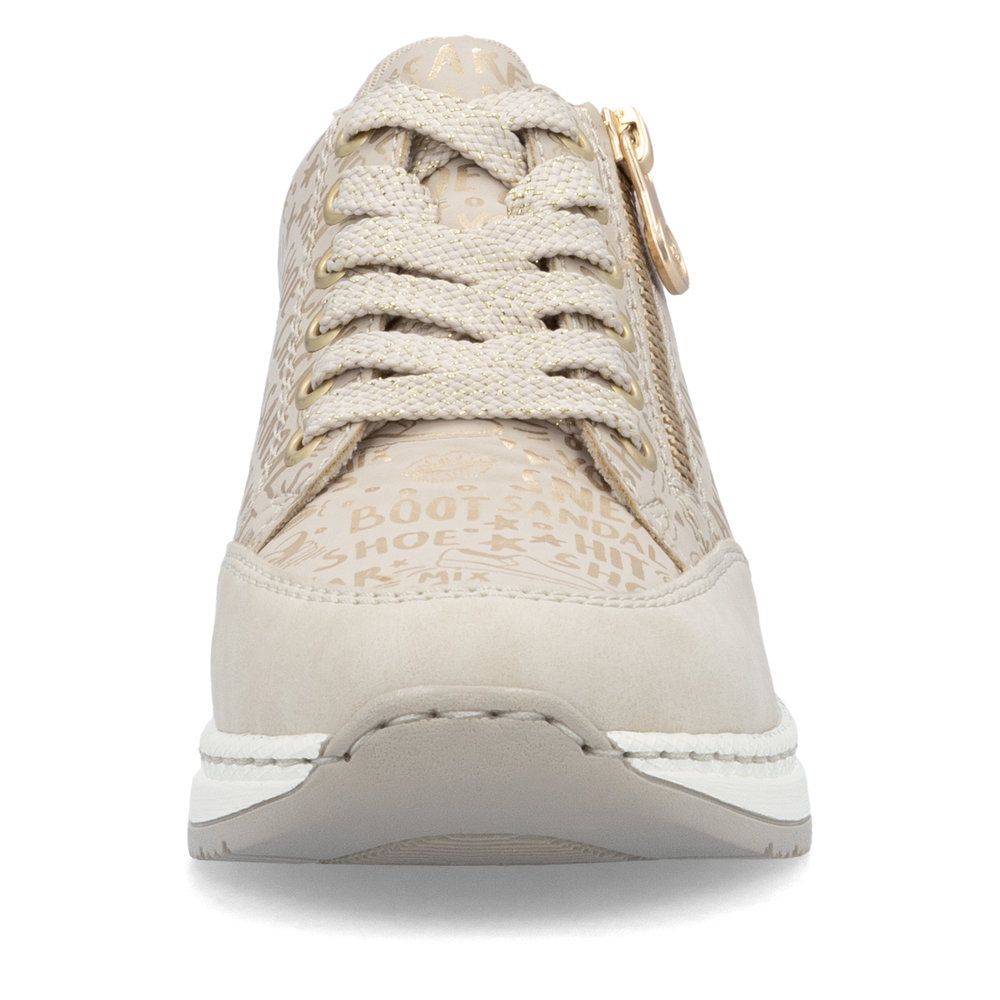 detail RIEKER N4316-62 béžové dámské tenisky