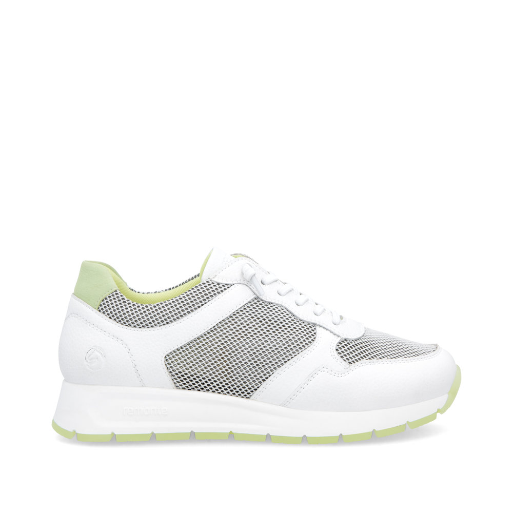 detail RIEKER Remonte D2G03-80 bílé dámské kožené tenisky