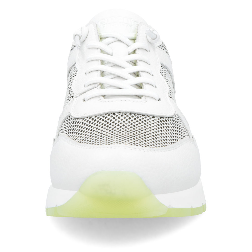 detail RIEKER Remonte D2G03-80 bílé dámské kožené tenisky