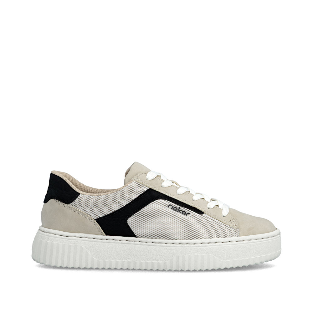 detail RIEKER N9900-60 béžové dámské tenisky pohodlné a vzdušné