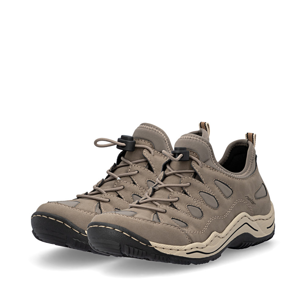 detail RIEKER L0551-64 béžové dámské pohodlné antistress tenisky