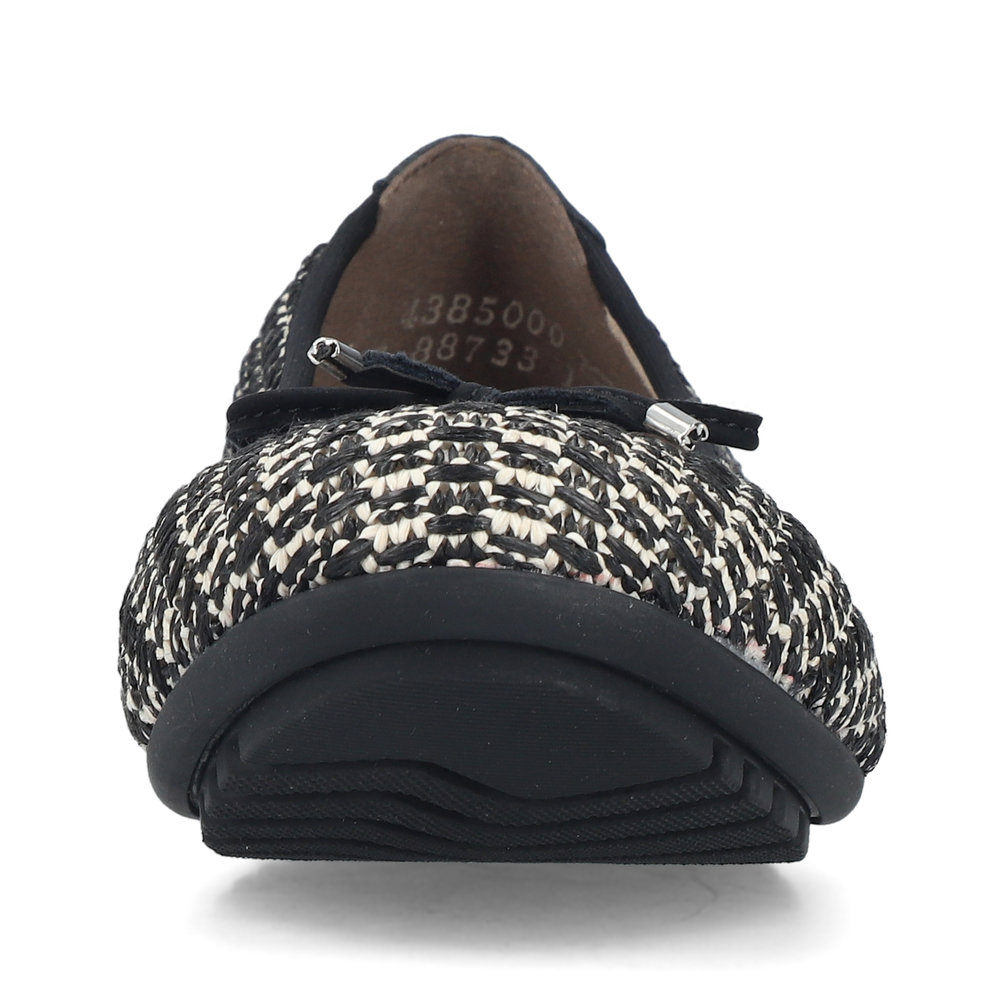 detail RIEKER 43850-00 černé dámské baleríny