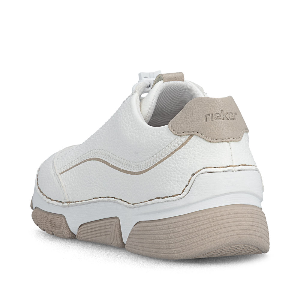 detail RIEKER 45969-80 bílé dámské tenisky antistress