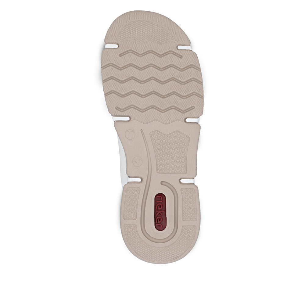 detail RIEKER 45969-80 bílé dámské tenisky antistress