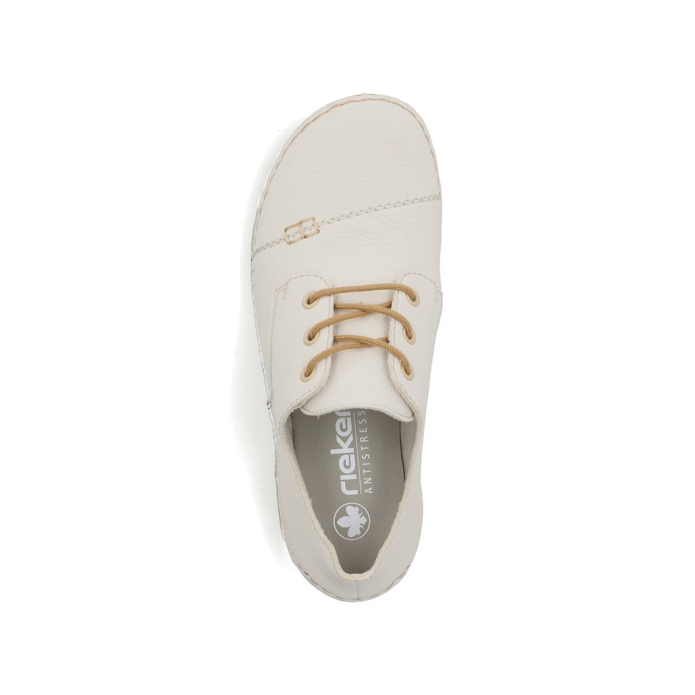 detail RIEKER 55920-80 béžové dámské pohodlné, lehké tenisky, antistress podrážka