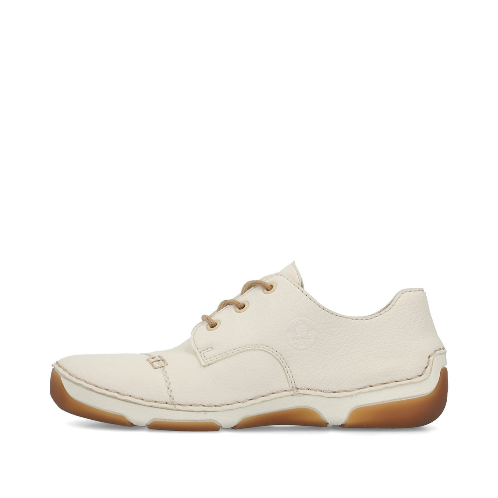 detail RIEKER 55920-80 béžové dámské pohodlné, lehké tenisky, antistress podrážka